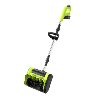 48V Cordless Electric Snow Shovel 900W Motor Foldable Design 8 Meter Throwing Range With 2 Lithium Batteries Powered Sno