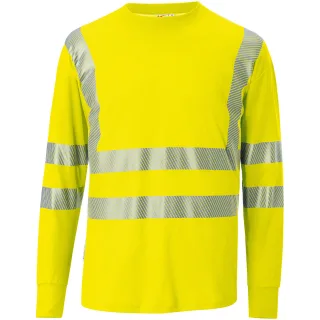 KÜBLER REFLECTIQ Longsleeve PSA 2 warngelb XXL - 5145 8205-34-XXL