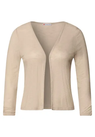 Street One - Offene Jacke beige - Gr. - 40