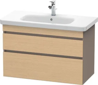 Duravit DuraStyle Waschtischunterbau wandhängend Natur Eiche & Basalt Matt 930x448x610 mm - DS648203 DS648203043