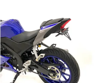 Alpha Technik Kennzeichenhalter Yamaha YZF-R 125 Bj.2019-2025 RE39/40/47 eintragungsfrei / Heckumbau
