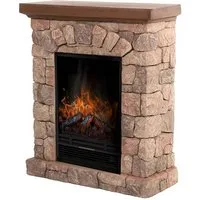 HOME DELUXE Elektrokamin CALOR - Mit Flammeneffekt, Helligkeit der Flammenbeleuchtung und die Heizdauer einstellbar