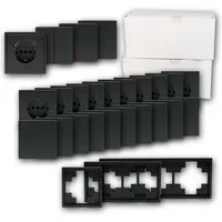 McPower Set "Einfamilienhaus" SHALLOW anthrazit, 95-teilig Unterputzschalter