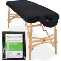 Habys Massageliege Set, Frottee Bezug für Massageliegen 70-75/180-185 + die Kopfstütze