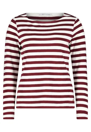 Betty & Co - Ringelshirt Dark Red - Gr. - XL