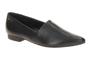 Paul Green 1198-029 Schwarz Echtleder Slipper spitz Damenschuhe Gummisohle