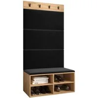 ABIKS MÖBEL Garderoben-Set MIRO Set 2, Garderobe mit gepolsterten Paneelen, Modern Design