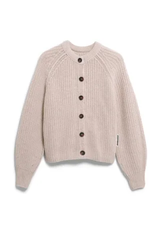 Armedangels - Rippstrick-Cardigan beige - Gr. - S