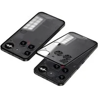 Wigento Handyhülle Für Nothing Phone 3 Snap Metall Rahmen Mattiert Schutz Hülle Schwarz, Snap-Verschluss Metallrahmen-Hülle mit mattierter Rückseite
