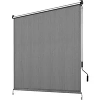 TLGREEN Senkrechtmarkise Vertikalmarkise,HDPE-Schattentuch (für Terrassenpergola,Balkonmarkise, 1-St., Aluminiumrohr mit kabelloser Kurbelbedienung) für Balkon,errasse,Garten,Veranda