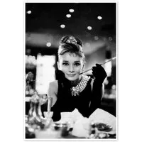 Posterlounge Wandbild Audrey Hepburn in Breakfast at Tiffany's, Celebrity Collection, erhältlich als Poster, Leinwandbild, Wandsticker oder Acrylglasbild