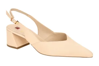 H?gl 4610 Beige Sand Laura Damenschuhe Sling Pumps F-Normal absatzh?he 5cm