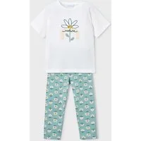 Mayoral Shirt & Leggings Mädchen Set Leggings gemustert & T-Shirt
