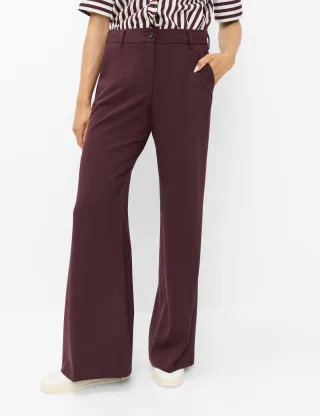 Brax Damen Palazzohose Style MAINE BLACKBERRY VIOLET, dunkles lila, Gr. 46K