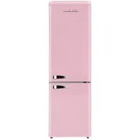 Wolkenstein Kühl-/Gefrierkombination KG250.4RT SP, 177.5 cm hoch, 54.5 cm breit, Rosa Retro Kühlschrank Vintage Kühlgefrierkombi
