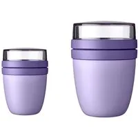 Mepal Lunchbox Lunchpot 2-teilig Kunststoff To Go Frühstück, Polypropylen (PP), PCTG, Für Tiefkühler, Mikrowelle & Spülmaschine, Vivid Lilac