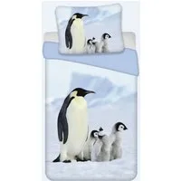 BrandMac Kinderbettwäsche Bettwäsche Set mit Pinguin 135 x 200 cm 80 x 80 cm 100% Baumwolle, 1 teilig, Langlebig