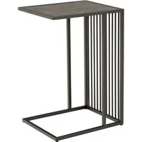 ACTONA GROUP Couchtisch Strington Beistelltisch, Belastbarkeit bis 20 kg, verschiedene Größen, Ecktisch, Metalllamellen, in verschiedene Tischplatten, pflegeleicht