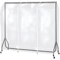 QUBEBU Kleiderständer Organizer Staubschutz Kleidersack Abdeckung Kleiderschutzhülle (1 St), (Mit Reißverschluss, Staubschutz, Hängende, Transparent), Aufbewahrungstasche, für Kleiderständer