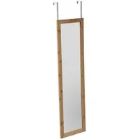 5five Simply Smart Wandspiegel Türspiegel, hoch, Bambusrahmen, 110 x 30 x 1,5 cm