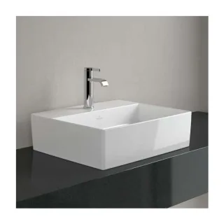 Villeroy & Boch Memento 2.0 Waschtisch 4A075101 50x42cm, 1 Hahnloch, ohne Überlauf, weiß