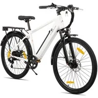 HILAND E-Bike 26" Elektro-Citybike 250W 10,4Ah mit Gepäckträger für Pendeln & Touren, Heckmotor, 374,4 Wh