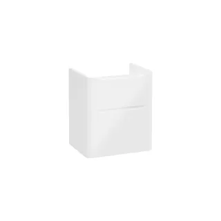 VitrA New Integra Round Waschtischunterschrank mit 2 Vollauszügen 57 x 45 x 65 Weiß Hochglanz,70005 70005