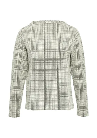 s.Oliver Red Label - Sweatshirt aus Scuba Jacquard beige/grau - Gr. - 42