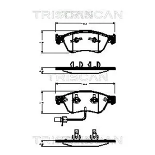 Triscan Bremsbel?ge hinten Audi