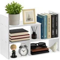 Youyijia Bücherregal Bücherregal Verstellbar Ausziehbar Standregal Schreibtisch-Organizer