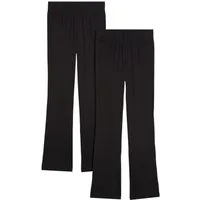 bonprix Leggings (Packung, 2-tlg) aus Baumwolle, mit Elasthan-Anteil, Slim Fit Passform