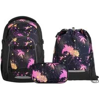 coocazoo Schulranzen Schulrucksack-Set MATE Colour Drift 3-teilig (3-teilig), ergonomisch, Körpergröße: 135 - 180 cm, Easy-Grow-System