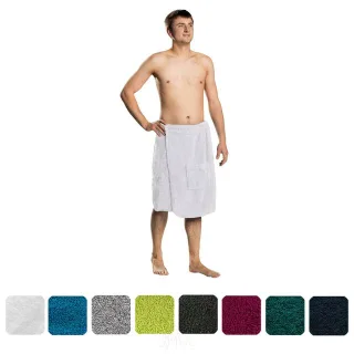 Lanudo? Herren Saunakilt Pure Line S/M Wei?