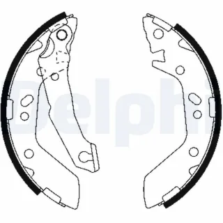 Delphi Bremsbacken hinten Hyundai Accent X-3 LC