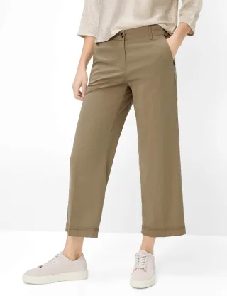 Brax Damen Culotte Style MAINE S Faded Khaki Grün Khaki, grün - khaki, Gr. 42K