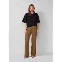 s.Oliver Chinos Hose Wide-Leg Hose mit Elastikbund