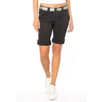 Fresh Made Bermudas Bermuda mit glänzendem Gürtel