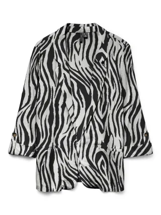 VERO MODA - VMJESMILO 3/4 LOOSE BLAZER WVN NOOS Silver Lining - Gr. - S