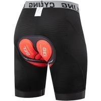 Blusmart Radlerhose Herren-Radunterwäsche-Shorts, 5D-gepolstert (Liner-Shorts mit rutschfesten Beingriffen, Stoßfest, atmungsaktiv, Schnelltrocknend, elastisch) Für Sport, Reiten, Fahrrad, Fahrrad, MTB