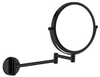 Neuesbad 2-SIDED SWING ARM COSMETIC MIRROR, 3XMAGNIFICATION, Schwarz NB1DEADRN8111