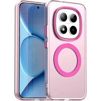 Wigento Handyhülle Für Xiaomi Redmi Note 15 Pro Plus 5G Candy Design Magsafe Hülle Pink, Magsafe Funktion, Stoßschutz, präzise Aussparungen