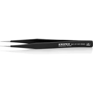 KNIPEX Universalpinzette ESD Edelstahl glatt - 922102ESD