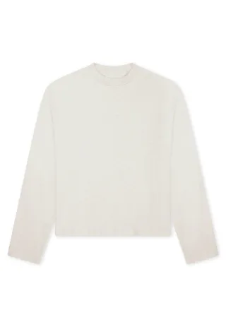 SCHIESSER - Sweatshirt Rundhals beige-mel. - Gr. - 36