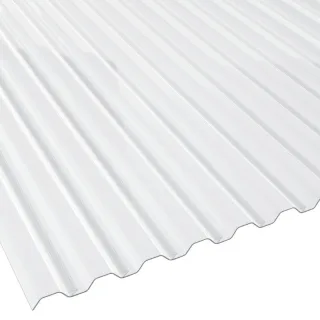 Polycarbonat Lichtplatte | 2nd LIFE LINE | Spundwand | 76/18 | 0,9 mm | Breite 1116 mm | glasklar