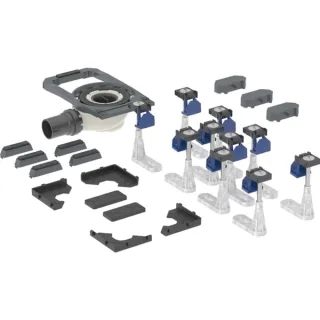 Geberit Duofix Duschwannenablauf mit zehn langen Füßen, für CleanFloor30 Duschfläche, 551567001 551567001