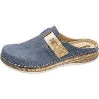 Fischer-Markenschuh Steffi Pantolette aus Vegano (Lederimitat), mit Fleecefutter, gepolstertes Fußbett