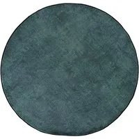 Mazovia Designteppich Modern Rund Teppich Wohnzimmerteppich Abstrakt Grün, 120 x 120 cm, Fußbodenheizung, Allergiker geeignet, Rutschfest