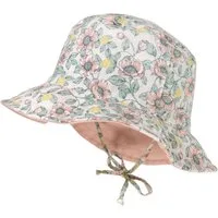 MAXIMO Fischerhut MINI GIRL-Hut, Blume Webstoff Druck, Bindeband, Futter, UV 15 (1-St)