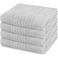 ROSS Handtuch Set Carre, Walkfrottee (Spar-Set, 4-St), 4 X Handtuch im Set - Baumwolle - Saugstark
