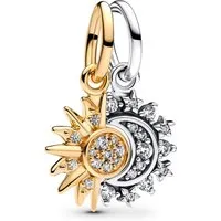 Pandora Charm Sonne 763585C01, -Anhänger und Mond Zweifarbig